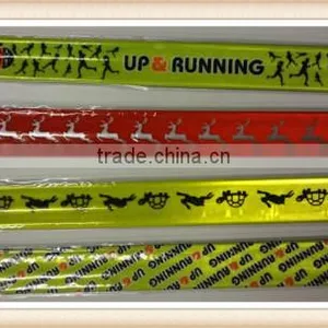 2 X HIGH VISIBILITY YELLOW ARM BAND ANKLE HI VIZ STRAP SLAP ARMBAND REFLECTIVE thumbnail-2