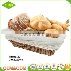Natural Removable Cotton Linen Cheap Baby Toy Storage Basket Empty Wicker Bread Basket for Sale thumbnail-1