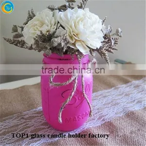 Pink Wholesale Glass Vases the Mason Jar thumbnail-3