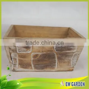 Wooden Ecologically Cheap Garden Decoration Rectangular Planter thumbnail-6