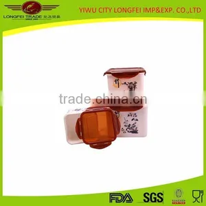 3pcs Chinese Style Plastic Airtight Preserving Container thumbnail-3