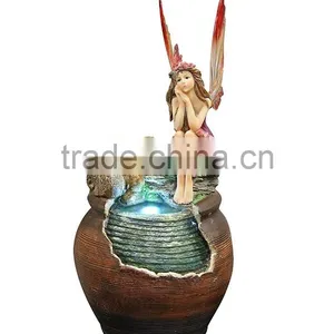 Miniature Fairy Garden Triple Tier Water Fountain thumbnail-1