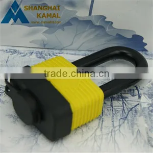 Normal or Long Shackle Aluminum Laminated Padlock With Rubber Cover Waterproof Gate Locks thumbnail-4