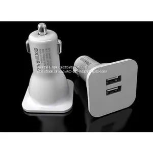 Dual Port 5V1A&2.1A USB Car Charger for Cellphone,iphone,IPAD... thumbnail-1
