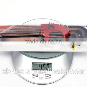 Ok-Tools China Manufactruer 9pcs Extra Long Arm Ball Point Long Hex Key Set Metric thumbnail-3