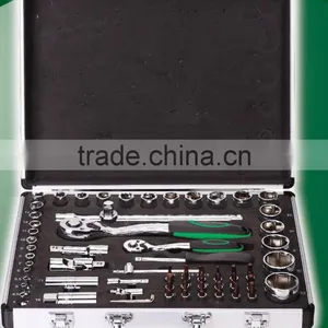 62pcs 1/4"&1/2"Dr.Socket Wrench Set thumbnail-1