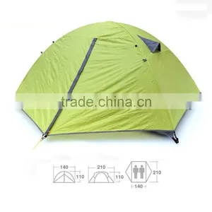 Portable Climbing Camping Hiking Season Use Colorful Waterproof Double Layer 2 Person Lovers Folding Beach Tent thumbnail-3
