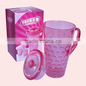 2.0L Super Capacity Plastic Crystal Cooler Water Jug With Handle and Lid thumbnail-3
