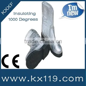 Aluminum Foil Composite Fireproof Fabric Fire Proof Boots(Resistant 1000 Degree) thumbnail-1