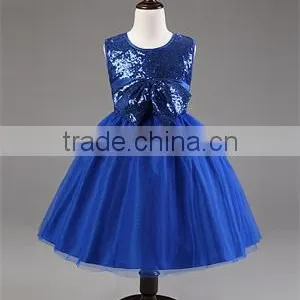 Little Baby Girls Dress Party Costume Bow Lace Sequins Flower Princess Tutu Dresses Children Clothes Kids Clothing thumbnail-6