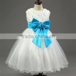 Children's Princess Dresses for Wedding Party Events Baby Girl Holy Communion Dress Bow Girls 1 Year Birthday Dress Ceremonies thumbnail-4