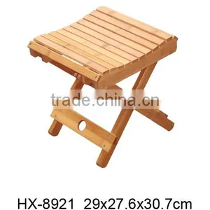 Small Foldable Bamboo Stool thumbnail-1