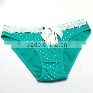 Cute Bow With Dot Printed Girls Briefs Soft Cotton Panties Sexy Lingerie thumbnail-4