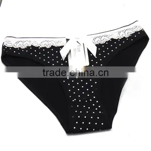 Cute Bow With Dot Printed Girls Briefs Soft Cotton Panties Sexy Lingerie thumbnail-6