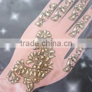 Gold Tattoo Glitter Sticker Hand thumbnail-3