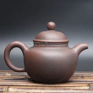 Pure Handmade Ceramic Ball Tea Pot Qinzhou Nixing 200cc thumbnail-1