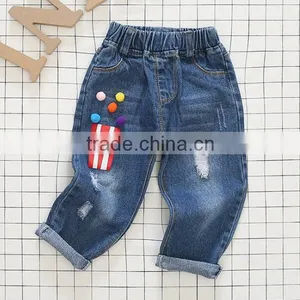 Zm35707a Wholesale New Model Girls Jeans Pants Trousers thumbnail-4