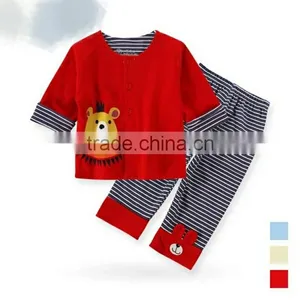 Baby Fasion Suits Cute Suits Baby T-shirt With Bear and Strip Pants thumbnail-1