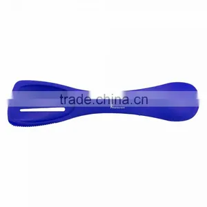 USA Made 4-in-1 Kitchen Spatula - Features a Spoon, Slotted Spoon, Turner and Serrated Edge and Comes With Your Logo. thumbnail-4