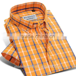 Short Shirt Mens Dress Shirts Men Clothes New Design Cotton Shirt thumbnail-3