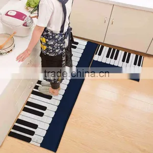 Personality Piano Carpet Bedroom Bedside Living Room Black And White Piano Children Pad Rug With Exquisite Handmade Wrapping thumbnail-1