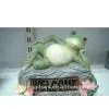 Acrylic Epoxy Resin Lying Frog Garden Decorative Statue thumbnail-1
