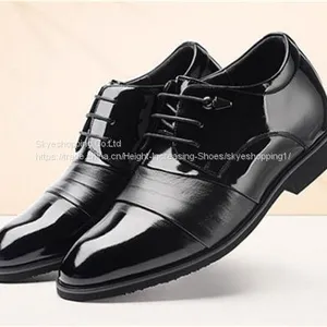 Mens Height Increasing Elevator Shoes for Wedding Formal Dress thumbnail-4