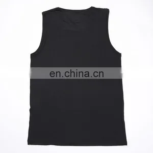 High Quality Spandex Custom Plain Gym Vest for Men thumbnail-6
