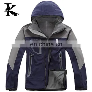 Custom Printed Waterproof Jacket Embroidered Hiking Windproof Softshell Jacket thumbnail-4