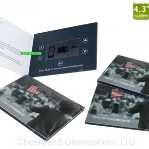 Customized Printing Video Book /video Brochure/video Greeting Card With 4.3 Inch LCD Display thumbnail-2