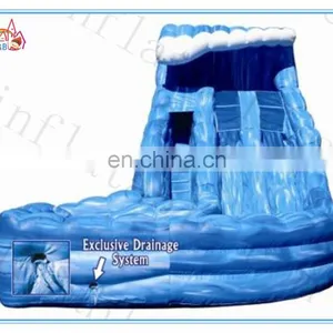 New Design Giant Inflatable Water Slide,double Lane Inflatable Slide,marble Pattern Inflatable Slide thumbnail-1