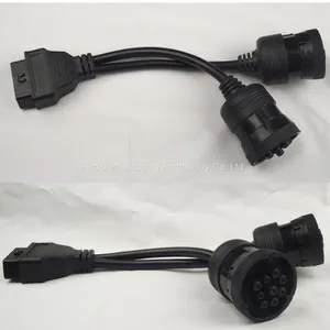 OBD2 Interface Truck Y-cable OBD2 16Pin Female to Female 6pin SAE J1939 and SAE J1708 9pin Female thumbnail-1
