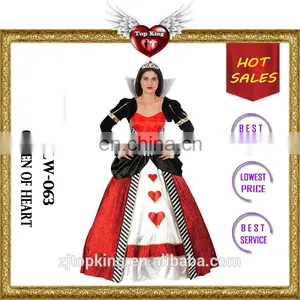 Carnival Hot Girls Queens Sexy Dress Halloween Queen Of Heart Costumes for Wedding thumbnail-1