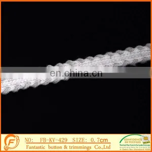 Lovely Gray and White Mix Color Weave Fashion Fantastic Braid for Garments thumbnail-1