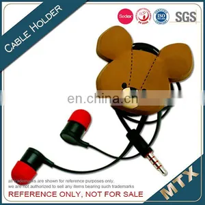 Advertising 3D Soft PVC Cord Cable Holdercable Clips thumbnail-1