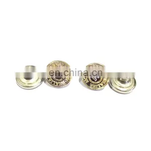 17mm Alloy Metal Button, Embossed Custom Logo Button thumbnail-4