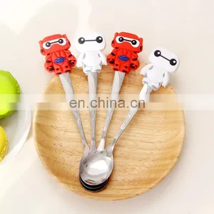 Creative Silicone Coffee Stainless Steel Spoon With Lovely Smile Shape thumbnail-5