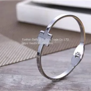Gold Rose Gold Silver Vacuum PVD Plating 316L Stainless Steel Bracelets Bangles Armbånd For Men Womens thumbnail-3