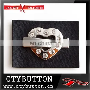 CTY036 Beautiful Metal Heart Pattern Leather Patches for Clothes thumbnail-1