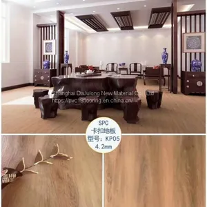 Environmental Vinyl Waterproof PVC SPC Flooring For Indoor Thickenss 4.2mm thumbnail-1