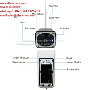 1920X1080p 2MP Solar Wireless 64G SD IP Camera With Two Ways Audio and APP of Smart Mobile thumbnail-5