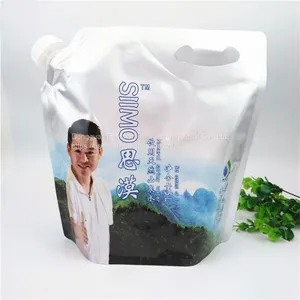 China Made 5000ml Non-permeable Aluminum Foil Flexible Packaging Bag With Handle and Spout for Hydrogen Gas Water thumbnail-1