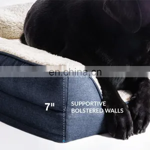 China Deluxe Luxury Funny Fancy Novelty Soft Anxiety Waterpoof Plush OEM Waterproof Dog Bed For Pet thumbnail-3