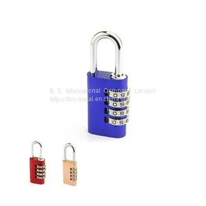 Aluminium Oval Shape Combination Padlock- 4 Wheels Aluminium Combination Padlock thumbnail-1