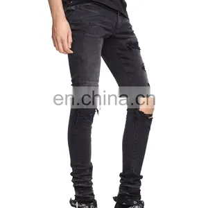 DiZNEW Oem Ripped Distressed High Quality Slim Fitting Man Jeans thumbnail-2