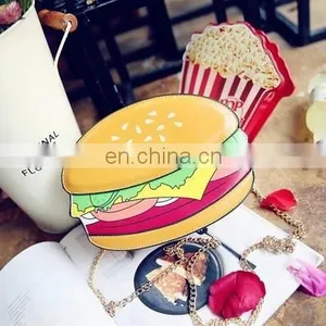 Casual Women's Bag 2018 New Food Series Hamburger Fries Popcorn One-shoulder Diagonal Chain Small Bag Trend thumbnail-3