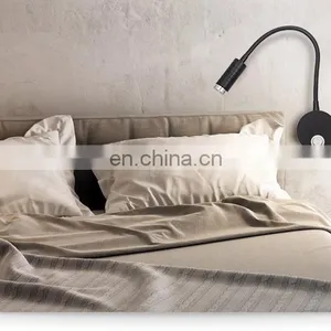 Led Flexible Wall Light 1 w Black Silver Colour Hotel Corridor Wall Lights for Home thumbnail-4
