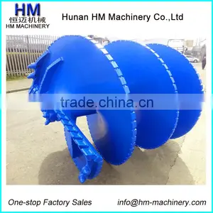 Double Cut Single Carry Clay Flat Auger For Bauer Rotary Drilling Rig thumbnail-3