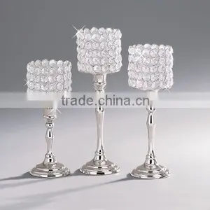 Umbrella Shape Crystal Cap Centerpiece Wedding Candelabra thumbnail-4