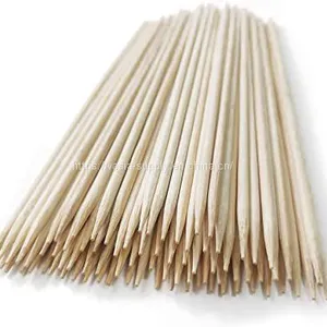 Bamboo Kabob Skewer Wooden Sticks Wooden Skewers Grill Bamboo Sticks Bbq Stick thumbnail-1